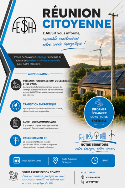 Affiche Réunion citoyenne Momignies