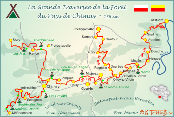Grande traversee kaart Résultat de recherche d'images pour "Photos Topo guide La grande Traversée de la forêt du pays de chimay"